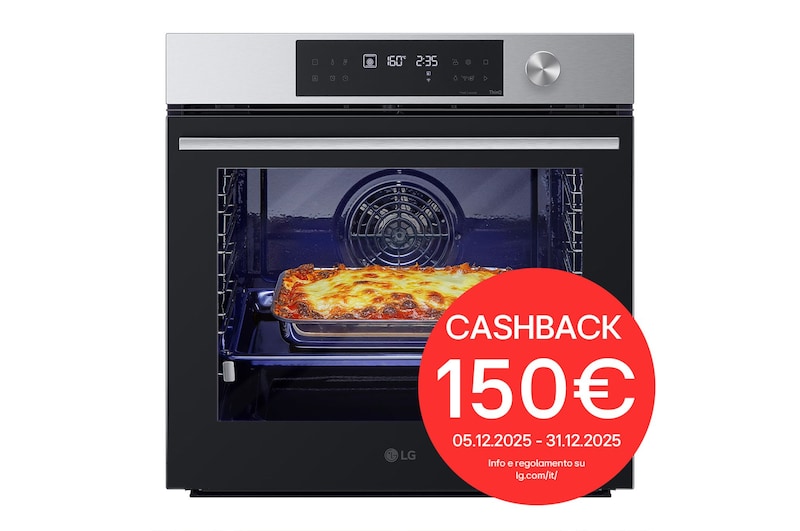 Foto frontale del forno LG WSED7613S con cashback